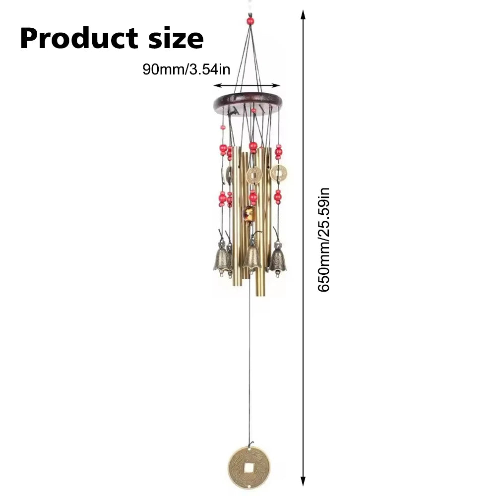 Metal Wind Chime Tubes Bells Good Luck Church Bell Outdoor Garden Home Garden Decor Hanging Wind Chime Decor