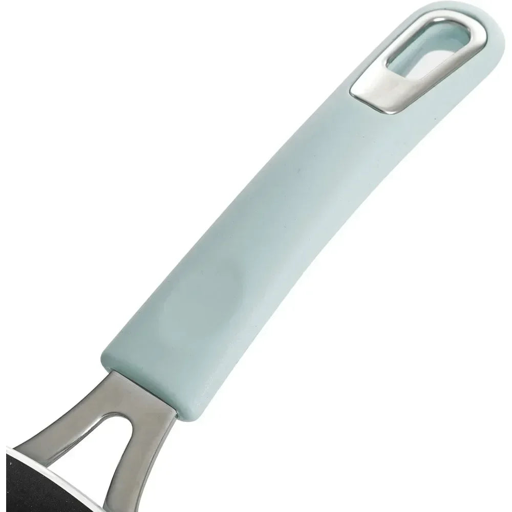 Elite Andover Nonstick Platinum Forged Aluminum Cookware Set, 10-Piece, Glacier Blue