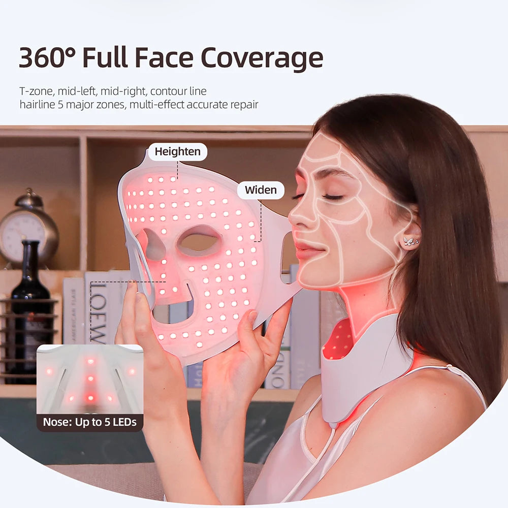 Foreverlily Photon Face Neck LED Mask With Light Therapy